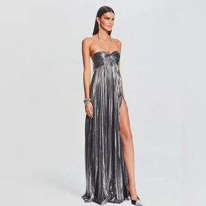 Retrofete Zoa Silver Dress Size Small